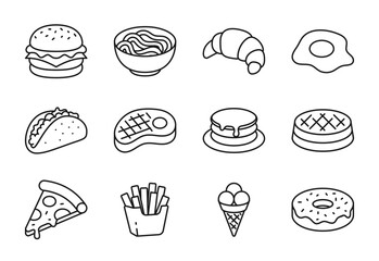 Vector illustration of a food on a white background. Food theme icon with line style