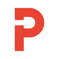 P logo mark