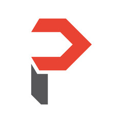 P logo mark