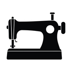 fashion designer element isolated sewing machine on white background