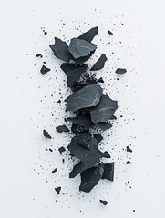 Dark Grey Fragments Cluster Forming Dynamic Soft Motion
