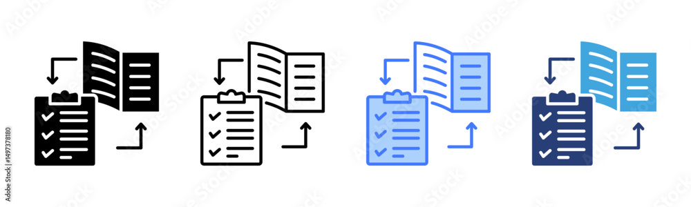 Poster Protocol icon sheet multiple style collection