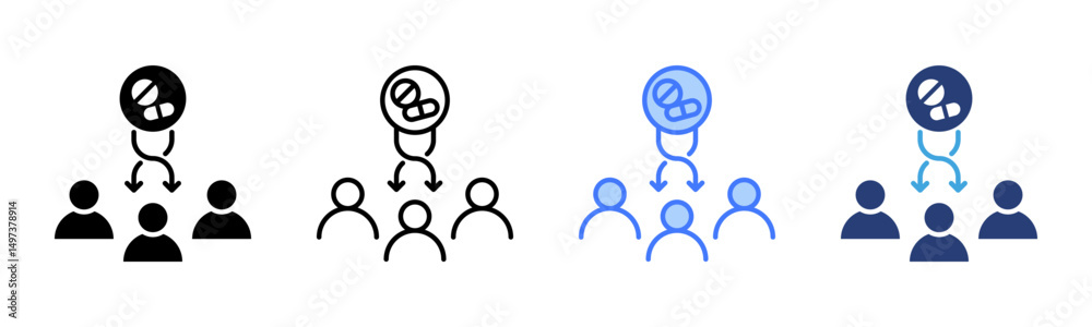 Poster Randomize icon sheet multiple style collection