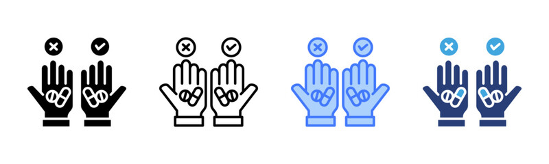 Placebo Effect icon sheet multiple style collection