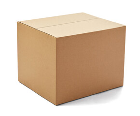 box package delivery cardboard carton packaging isolated shipping gift container brown send transport moving house relocation