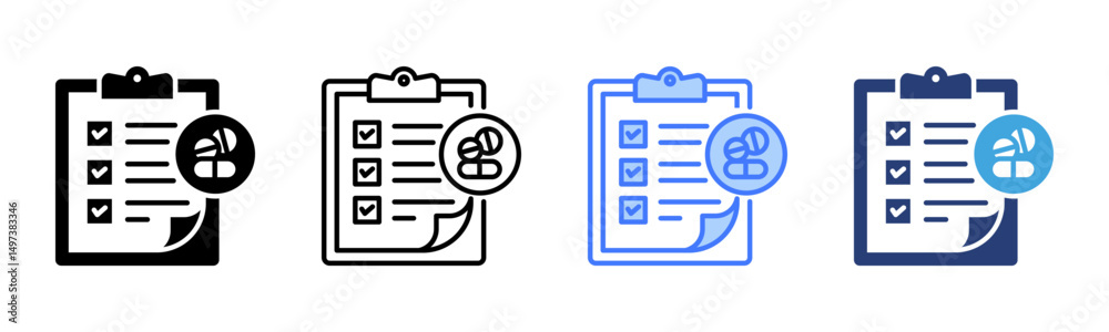 Poster Testing icon sheet multiple style collection
