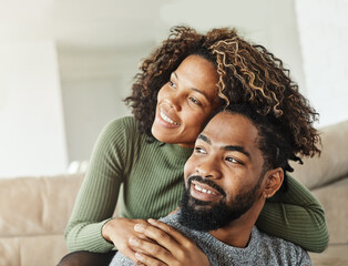 Obraz premium woman couple man happy happiness love black young lifestyle together romantic boyfriend girlfriend laughing hug