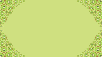 Seamless Kiwi Fruit Pattern Vector Background – EPS Format for Design and Presentation Use like PPT