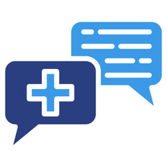 Healthcare Chat  Icon Element For Design