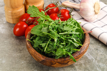Arugula and spinach mix salad