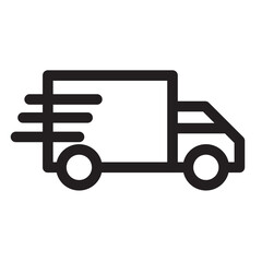 Fast moving shipping delivery truck,Delivery truck icons
