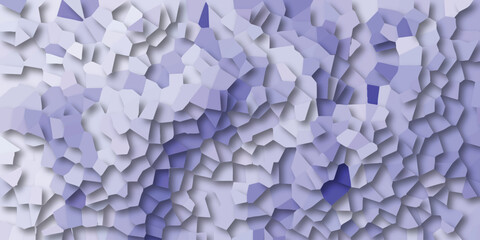Abstract mosaic background featuring a modern geometric pattern of interconnected irregular shapes in various shades of purple and white, suitable for digital designs.