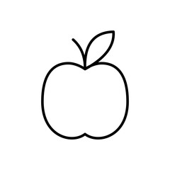 Vector illustration of a bag on a white background. School theme icon with line style