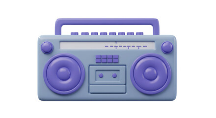 Fototapeta premium Retro boombox radio