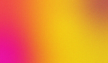 Abstract pink and yellow glazy gradient background with soft grainy texture ideal for modern posters, web design, flyers, and artistic digital templates © sautb