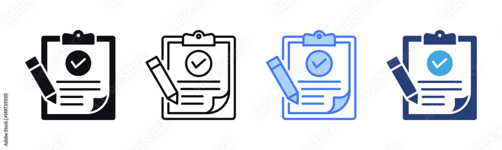 Poster Accountability icon sheet multiple style collection