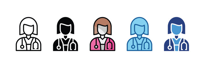 Doctor Avatar  Icon Element For Design