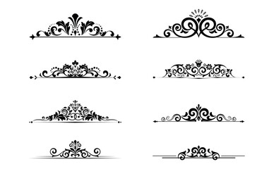 Vintage set. Floral elements for design monograms, invitations, frames, menus and labels. Graphic design of the website, cafes, boutiques, hotels, wedding invitations.