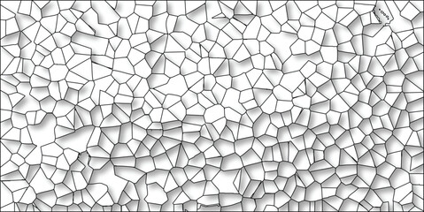 Obraz premium Abstract vector illustration of a cell like polygon structure with black lines and white background showing a pattern