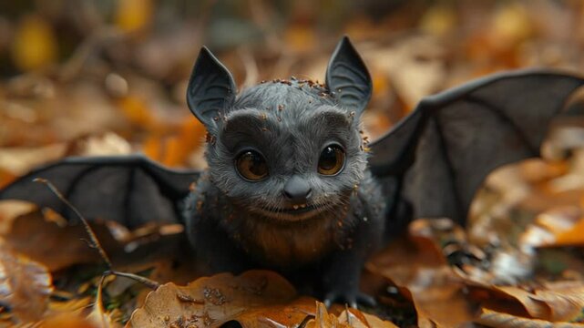 cute hellowen bat
