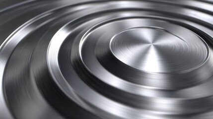 Obraz premium A silver circle with a blurry edge