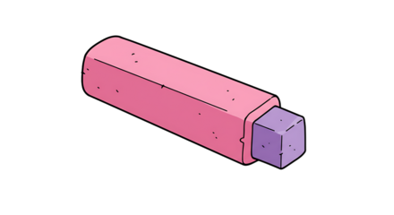 Pink and Purple Eraser