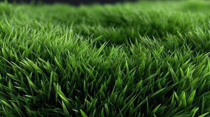Fototapeta premium A field of green grass with a few brown spots