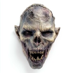 Naklejka premium Gruesome Zombie Mask Horror Prop