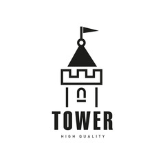 Tower sign template design.