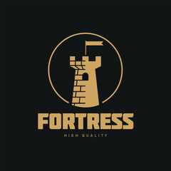 Fortress sign template design.