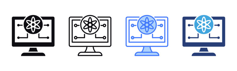 Computer Science icon sheet multiple style collection