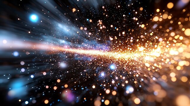 Abstract Particle Stream Background