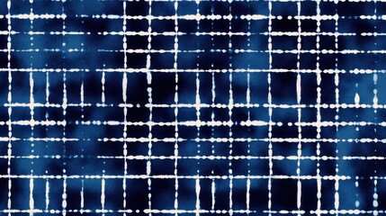 A blue and white patterned background with white squares