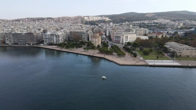 view of the city of thessaloniki greece