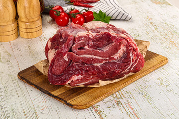 Raw beef meat for cooking