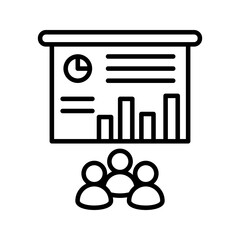 Training icon on white background