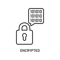 Icon a encrypted, isolated against a clean background.