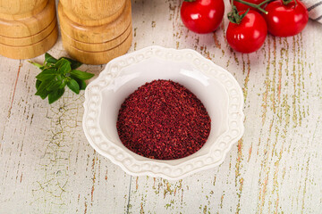 Natural organic Sumah powder for culinary