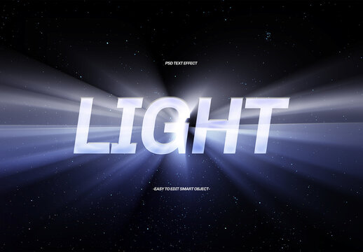 Light Burst Text Effect