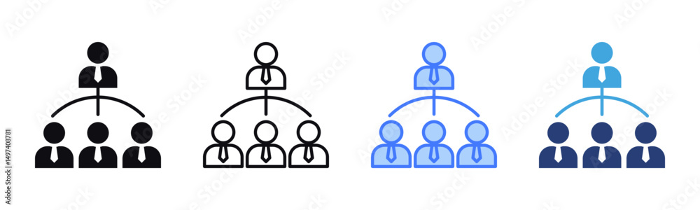 Poster Relation icon sheet multiple style collection