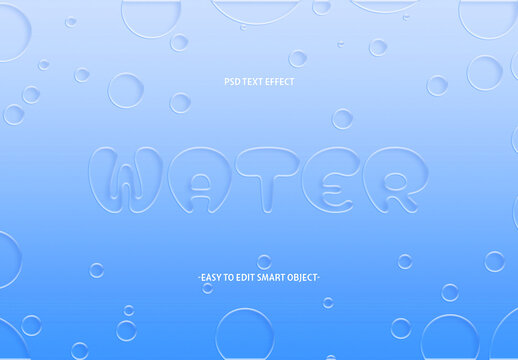 Water Text Effect