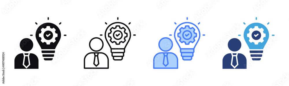 Poster Solution icon sheet multiple style collection