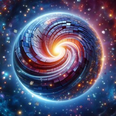 Gravitational Lens duplicated or warped