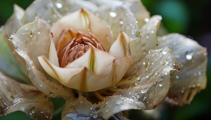 雨に濡れた美しい花／Reference Image