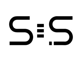 Modern Minimalist Logo Design of "SR" .Clean, bold, and contemporary logo featuring the initials "SR".