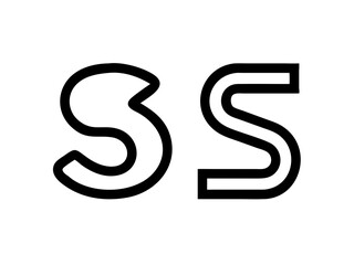 Modern Minimalist Logo Design of "SR" .Clean, bold, and contemporary logo featuring the initials "SR".