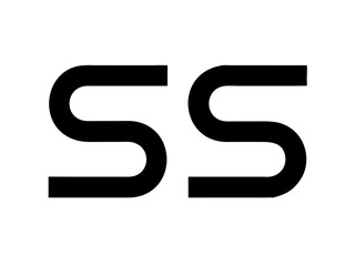 Modern Minimalist Logo Design of "SR" .Clean, bold, and contemporary logo featuring the initials "SR".