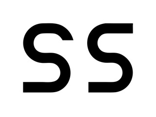 Modern Minimalist Logo Design of "SR" .Clean, bold, and contemporary logo featuring the initials "SR".