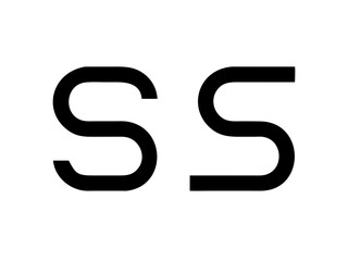 Modern Minimalist Logo Design of "SR" .Clean, bold, and contemporary logo featuring the initials "SR".