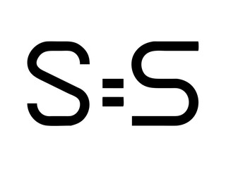 Modern Minimalist Logo Design of "SR" .Clean, bold, and contemporary logo featuring the initials "SR".